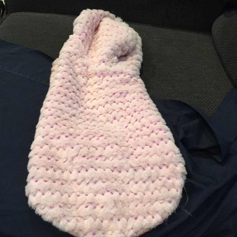COPY - Pet Dog sweater pink with sparkle